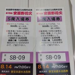 花火チケット2名様分