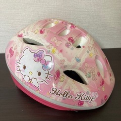 自転車 ヘルメット 子供用 キティちゃん サンリオキャラクター 中古の画像
