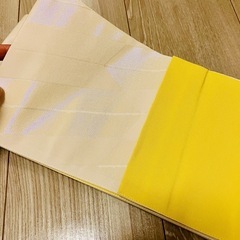 手縫いの浴衣と帯のセットの画像