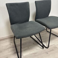 ニトリ ダイニングチェア グレー　2脚セットの画像