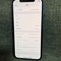 極美品　iPhone 12 128GB ブルー　SIMフリーの画像