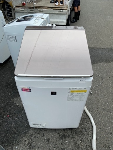 ⭐︎週末値下げ⭐︎ 【中古美品】SHARP洗濯機【型式：ES-PT10G】、送料込み 洗濯機配送無料10.0kg乾燥付き (アン) 加美の生活家電《洗濯機