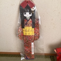 和紙・手作り・着物の人形・置物・レトロ・つわの和紙人形の画像