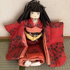 和紙・手作り・着物の人形・置物・レトロ・つわの和紙人形の画像