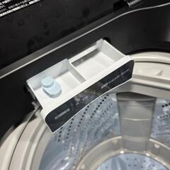 9691‼️関西エリア配送設置可🙌‼️最新2022年製✨マットブラック&ガラストップ✨Hisense 5.5kg 洗濯機の画像