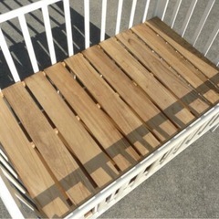 わりと大きい収納付きです！ ベビーベッド 二段収納付き  の画像