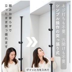 【美品】ブラックハンガーラックの画像