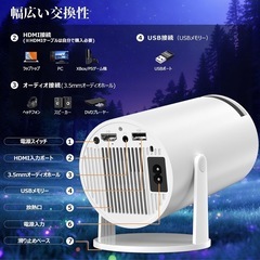 【新品】PliPlaプロジェクター 家庭用 小型4K対応Android TV搭載の画像