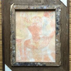 【絵画 ③】バリ絵画　額縁ｻｲｽﾞ約56×47.4cmの画像