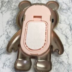 宇宙服クマ型 スマホスタンド シールタイプ(未使用)の画像