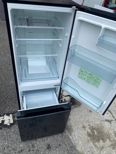 NO B403?福岡市内配送設置無料✨?日立 154L 2ドアノンフロン冷蔵庫 オリジナル メタリックグレー RL-154KAE7 2