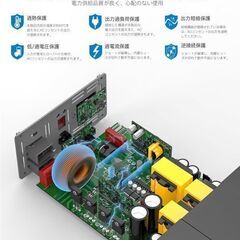 未使用 インバーター 正弦波 12v 100v 1000w 最大2000W DC12V(直流)をAC100V(交流)に変換 50/60Hz切替可能の画像