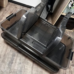 2点セット キャリコオレア 浅型 ダークブラウン 収納ケースの画像