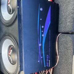 車用アンプ2台セット4chの画像