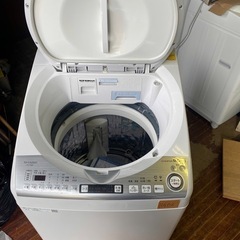 NO B406🌈福岡市内配送設置無料✨🌈ES-TX8D-W 縦型洗濯乾燥機 ホワイト系 [洗濯8.0kg /乾燥4.5kg /ヒーター乾燥(排気タイプ) /上開き]  2020年の画像