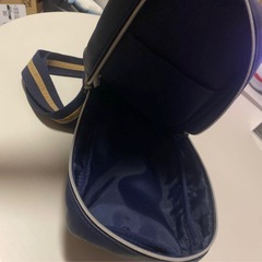 ネイビー レッド ショルダーバッグの画像