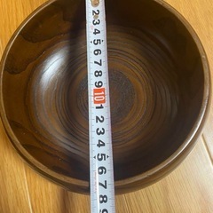 【新品未使用】木製ベリーセット 南天柄 長手盆付き（森の器 匠）天然木 うるし塗装 / 送料別の画像
