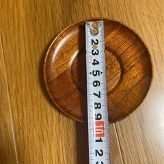 【新品未使用】木製ベリーセット 南天柄 長手盆付き（森の器 匠）天然木 うるし塗装 / 送料別の画像