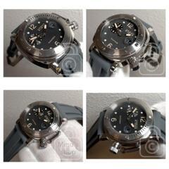 超弩級ミリタリーダイバーズ【シーガル搭載/新品】防水性能100m スイスコンポジット3ピース アーチ風防 硬度7 316L サブマリングレーラバーの画像