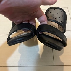 attragirl✨シンプルキレイめ✨ブラックサンダル✨ドット柄✨の画像