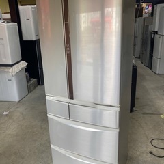NO B408🌈福岡市内配送設置無料✨🌈パナソニック Panasonic トップユニット冷蔵庫 6ドア 451L シャンパン NR-F461V-Nの画像