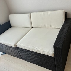 美品ガーデンソファの画像