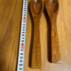 【未使用】天然木サラダボウルセット／木製カトラリー付き／箱あり／送料込みの画像
