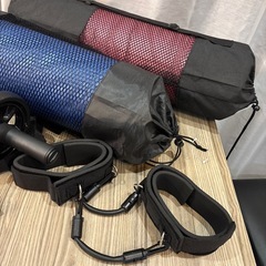 フィットネス ヨガマット ジム用品 筋トレ用具セット まとめ売りの画像