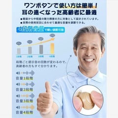 集音器 高齢者 しゅうおんき 音量増幅UP ノイズ低減 音声 拡張器 両耳 軽量の画像