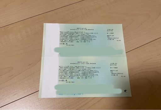 モンスターバッシュ　2日間通し券