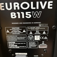 定価約6万円以上の人気モデル   **BEHRINGER EUROLIVE B115W  　値下げ交渉可能の画像