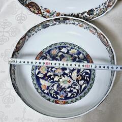 🔥引っ越しセール【🌟未使用品】九谷焼  /  大鉢深皿/ レトロ盛鉢 / 内喜窯の画像