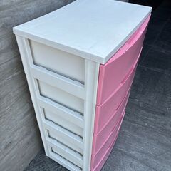 🌟アイリスオーヤマ🌟 5段‼️チェスト 収納ケース ピンクの画像