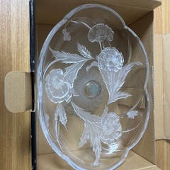 【新品未使用】　SOGA japan 曽我ガラス　ケーキトレイ　ケーキスタンド ガラスの画像