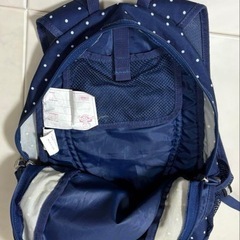 【Coleman】ネイビードットリュックの画像