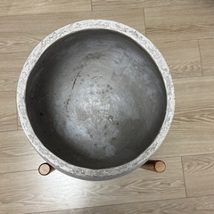 【ACTUS】stem プランターカバー Mサイズ （6号鉢）グレーの画像