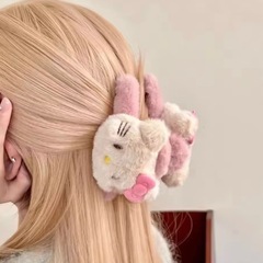 【新品】ハローキティ キティ ヘアピン ヘアクリップ ヘアアクセ ピンクの画像