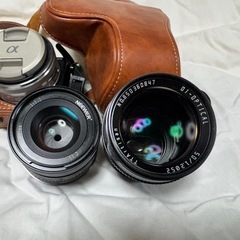 ソニーデジタルカメラ　ミラーレス　α5000 とレンズ3本の画像