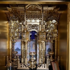 大至急８月末まで❣️お値下げしました❣️ 金仏壇18号【仏具も含む】西本願寺派　　の画像
