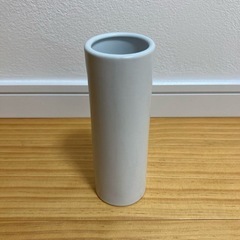 フラワーベース モルタル調コンクリート ホワイト円柱 フラワーソープの画像