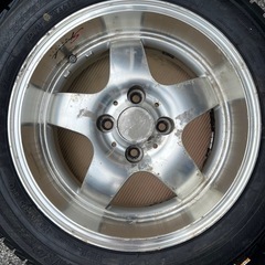 ENKEI　AMEカップ　15インチ　6.5 J タイヤ175/65R15　2013年製　深リム　4穴　PCD100 の画像
