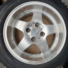ENKEI　AMEカップ　15インチ　6.5 J タイヤ175/65R15　2013年製　深リム　4穴　PCD100 の画像