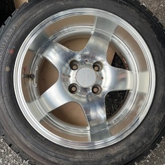 ENKEI　AMEカップ　15インチ　6.5 J タイヤ175/65R15　2013年製　深リム　4穴　PCD100 の画像