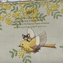 ダヤン　わちふぃーるど　長財布　ミモザ  小鳥の画像
