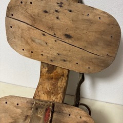 荷鞍　馬や牛の背に荷をのせる道具 古道具古民具の画像