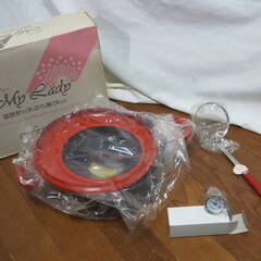 My Lady 天ぷら鍋 24㎝ 温度計・網じゃくし付き 調理器具 未使用の画像