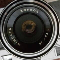 MINOLTA uniomat ミノルタ ユニオマット フィルムカメラ ROKKOR 1:2.8/45 レンズ シャッターOKの画像