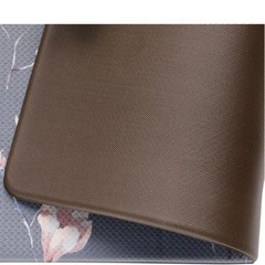 ニトリ(NITORI) デコホーム 拭けるキッチン用 クッション フロアマット PVC モクレンガラ NS9 45×180cm パープルの画像