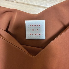 SENSE OF PLACE ブラウン 半袖トップス フリーサイズの画像