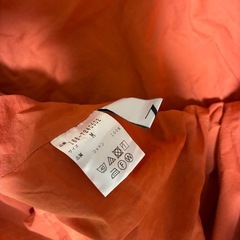 N. オレンジ色　ノースリーブワンピース 膝丈ワンピース　Mサイズの画像